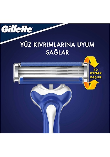 Gillette Blue3 Comfort Kullan-At Tıraş Bıçağı 8'li