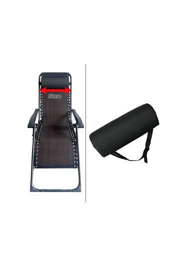 Suntek Ofis Sandalyeleri, Arka Bahçe Ve Için Tokalı Bantlı Siyah