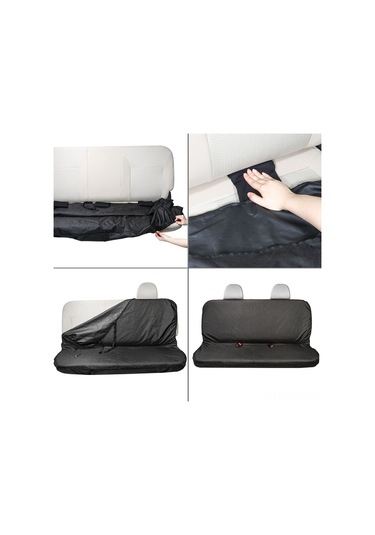 Gajeena Su Geçirmez Arka Koltuk Kılıfı - Evrensel Uyumlu, Kolay Kurulumlu, Dayanıklı Siyah Kumaş 112 Karakter