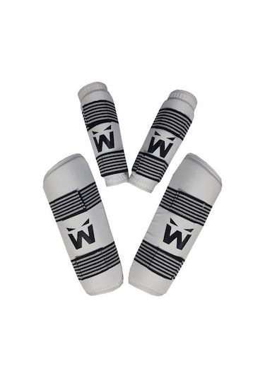 White Face Taekwondo Kol Kaval Koruyucu Taekwondo Kolluk Kavallık Seti -standart Çok Renkli