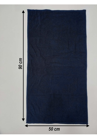 Lacivert Berber Havlusu Sporcu Havlusu Yüz Havlusu 50x90 Cm 3 Lü