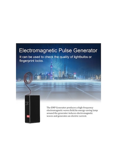 Createtech Çok Fonksiyonlu Yüksek Frekanslı Emp Jeneratörü - Elektromanyetik Darbe Dedektörü & Parmak İzi Kilidi