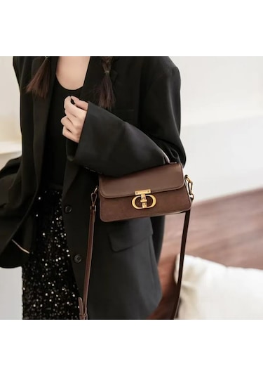 Rey Kahverengi Çapraz Vücut Omuz Çantası 456599413 Beyaz