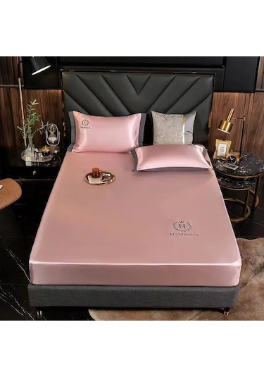 Lemestar Hilton Tek Kişilik Yatak Seti 1.2x2.0m: 4 Mevsim Kullanıma Uygun, Yıkama Uygun, Altı Yönlü Tam Kapama, Gri Mavi, 2 Parça DiğER