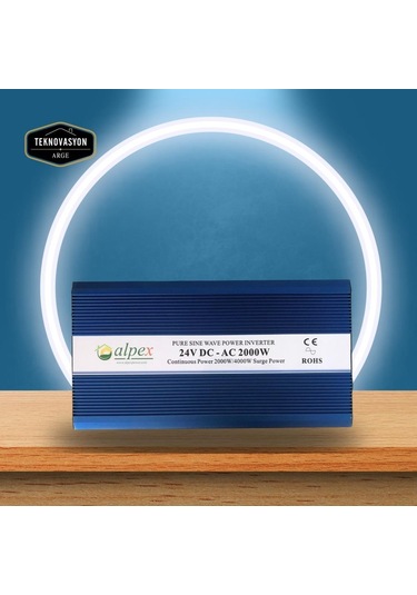 Alpex 2000 W Watt 24 V Volt Tam Sinüs İnverter Çevirici