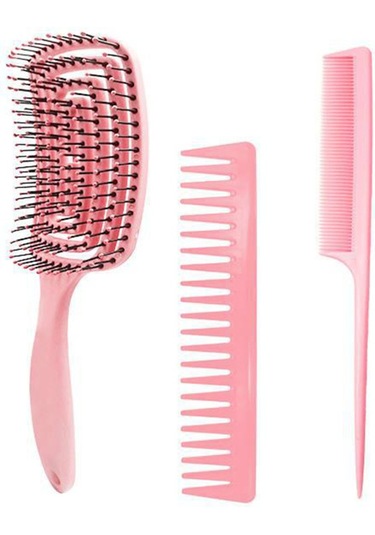 Suofeng Düğüm Çözücü Paddle Fırça & Tarak Seti - Uzun/kalın/ince/düz/kıvırcık Saçlar İçin Islak-kuru Kullanım Erkek Ve Kadınlar 4 Renk