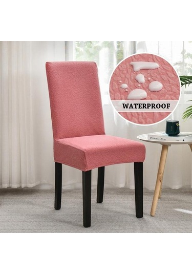 Kırmızı Streç Su Geçirmez Sandalye Yemek Odası İçin Kapakları Slipcover Kılıf Sandalye Otel Oturma Odası Mutfak Yemek Sandalyesi Kapak