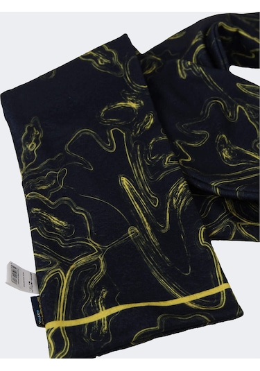 Fenerbahçe Kadin Palamut Pattern Atki Lacivert-sarı