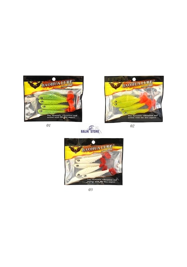 3557 Vıper Soft Serisi 8.5 Cm 4Lü Paket Silikon Yem