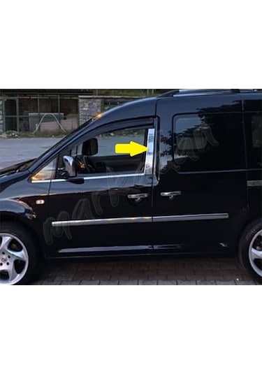 Vw Caddy Krom Kapı Direği 2004-2014 2 Parça Paslanmaz Çelik