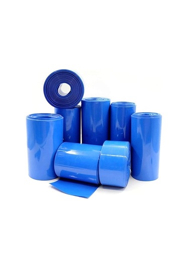 Shrink - 75mm - Isıyla Daralan Makaron - 1 Metre - Mavi