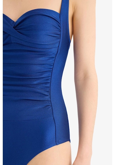 Defacto Regular Fit Drapeli Mayo-fall İn Love Z4657az25smbe325 Mavi