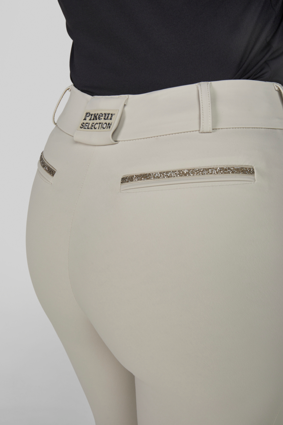 Pikeur Ceelina 4523 Griptec Knee Ss26 Lüks Kadın Binici Taytı Gri