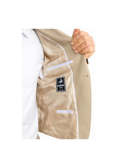 Plus Scorpion Erkek Blazer Ceket Twill Dokuma Likralı Notch Yaka 1 Düğmeli Çift Yırtmaçlı Slim Fit Camel Plus Scorpion Erkek Blazer Ceket Twill Dokuma Likralı Notch Yaka 1 Düğmeli Çift Yırtmaçlı Slim Fit Camel