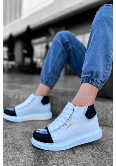 Ch267 Gbt Roma Mirror Erkek Bot Beyaz/sıyah