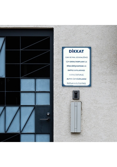 Decorita Cam Yönlendirme Levhası | Dikkat-Kapıları Kapalı Tutunuz