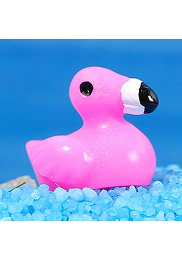 Suntek Mini Flamingo Heykelcik Peri Bahçe Dekorasyon Minik