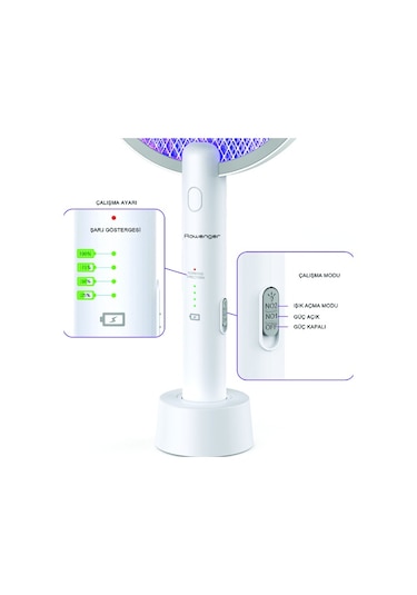 Rowenger WD-942 USB Şarjlı Işıklı Elektrikli Sivrisinek Öldürücü