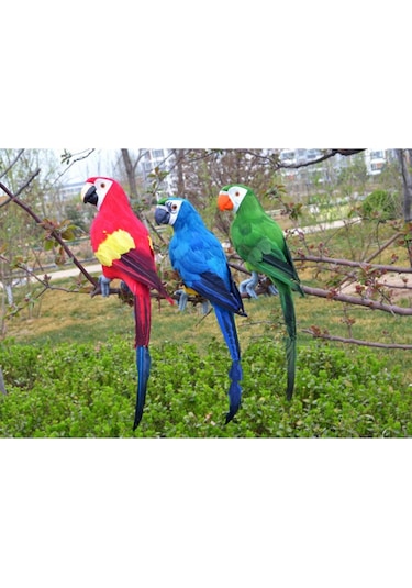 Suntek Yapay Tüylü Kuşlar Heykeli Gerçekçi Bahçe Heykel