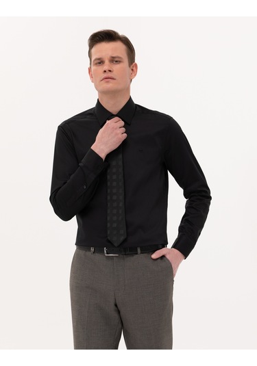 Pierre Cardin Erkek Siyah Gömlek Basic 50268201-vr046