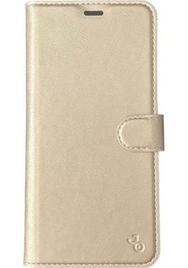 Jopus Galaxy S20 Plus İle Uyumlu Kapaklı Kartlıklı Cüzdanlı Kılıf Gold Gold