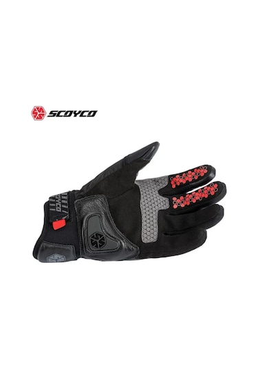 Motosiklet Eldiveni Deri Ve Cordura Reflektörlü Su Geçirmez Özel İç Mebran Dirençli Motor Eldiveni