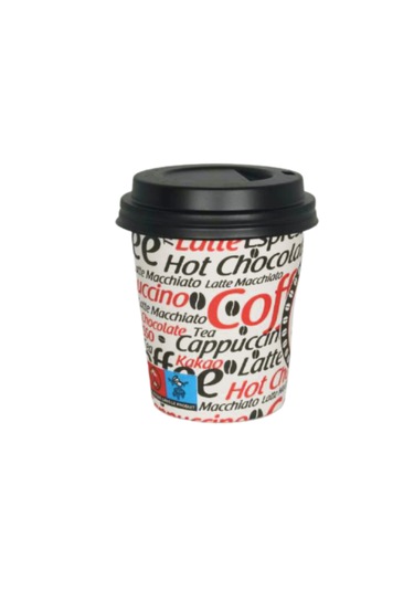 Excodi Cup 8 Oz Kapaklı Karton Bardak 250 ML - 100 Adet