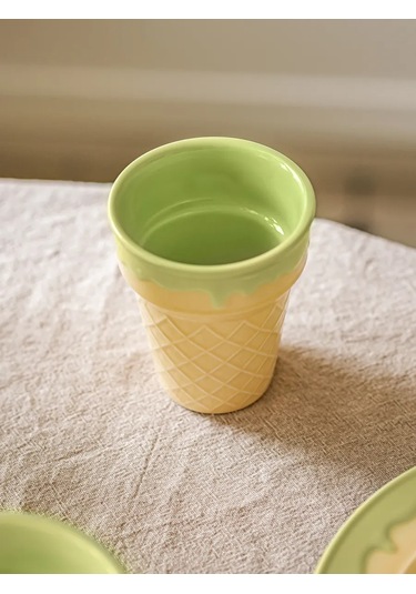 Roomi Çay Ve Kahve İçin 220 Ml Waffle Desenli Seramik Bardak 480764300 Bej