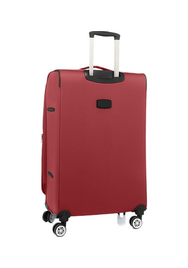 Louisiana Polo 2'li Valiz Seti Büyük Ve Orta Boy Lüx Kumaş Valiz Bordo 2082 Bordo