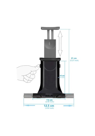 Megalavka Akıllı Telefonlar Ve Tabletler İçin Cam Veya Pano Üzerinde Tutucu 143305038 Siyah