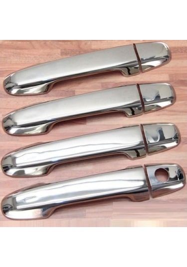 Ebal Otomotiv Toyota Yaris Krom Kapı Kolu 4 kapı 2010-2014 Model Arası Uyumlu P. Çelik