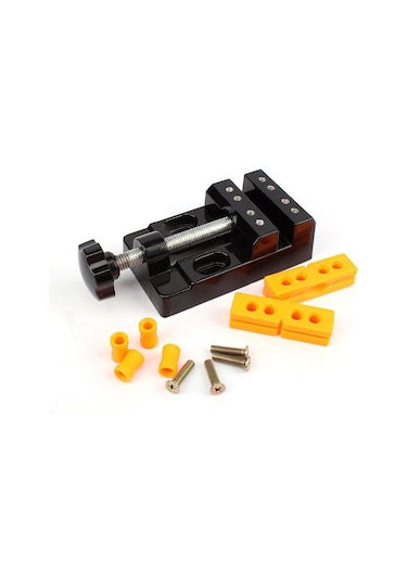 Yunboo Alüminyum Mini Masa Somunu, 0-53mm Tutma Aralığı, Matkaplama-polama-oymacılık İçin, Tam Aksesuarlar İle Siyah