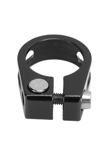 Ximistore9 2 Adet Alüminyum Bisiklet Oturma Tüp Klembi - 25.4mm Delikli Vidalı Tasarım - Hafif Ve Dayanıklı - Sıkıcı Ve Kaykay Bisikletleri İçin Siyah Siyah