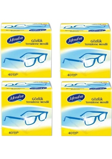 Mendiva Kolonyalı Mendil Gözlük Temizleme Mendili 4*40