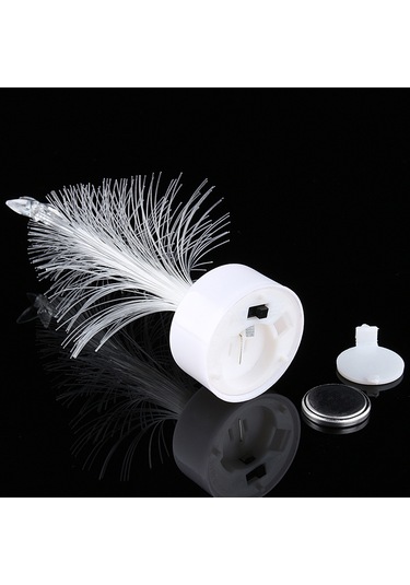 Springsun Renk Değiştiren Işıklı Fiber Noel Ağacı - Dayanıklı Plastik, Ev Ve Dış Mekan Dekorasyonu, Renkli Işık Efekti