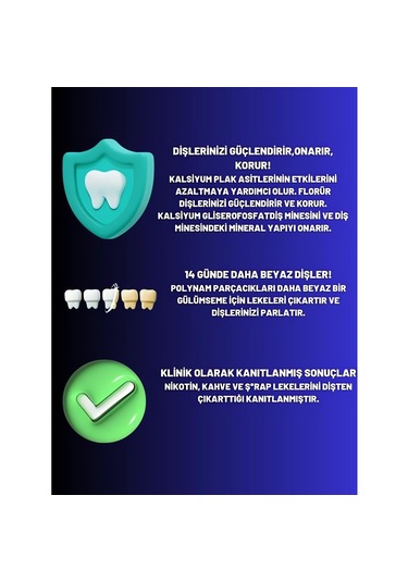 Clinomyn Smokers Sigara İçenler için Diş Beyazlatan Diş Macunu 75 ML x 3