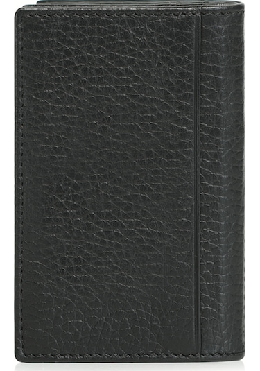 Lufian Cate Erkek Deri Kartlık Siyah Siyah 112240009100100 Siyah
