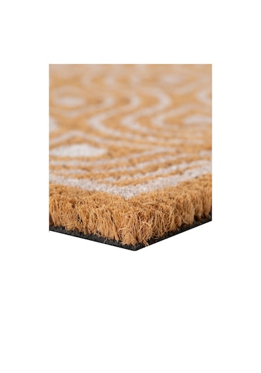 Coco Çerçeveli Kıl Kapı Önü Paspası 40x60 3682 Natural
