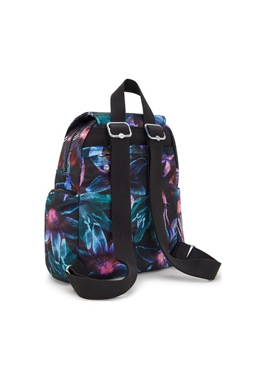 Kıplıng City Zip Mini Küçük Boy Sırt Çantası Desenli Spectral Orchıd Desenli Çok Renkli