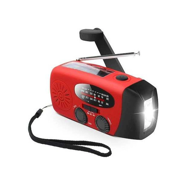 Tongxida Md-088 Kamp Feneri: Solar+dinamo+usb Şarj, Kırmızı, Yüksek Kapasiteli, Dış Mekan İçin Kırmızı