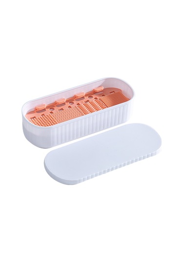 Cbtx U026 Makyaj Fırçası Trp+pp Saklama Kutusu Makyaj Yumurta Puf Temizleme Filtresi Kurutma Rafı - Beyaz