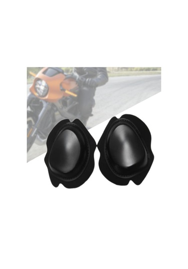 Suntek 2 Parça Motosiklet Diz Koruma Pedleri Bisiklet Motokros Siyah