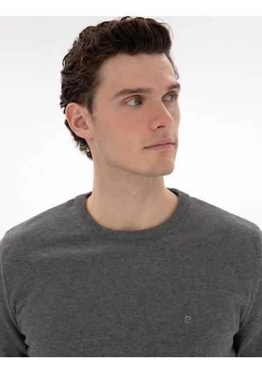 Pierre Cardin Erkek Gri Melanj Kazak /triko 50296575-vr086 Gri Melanj