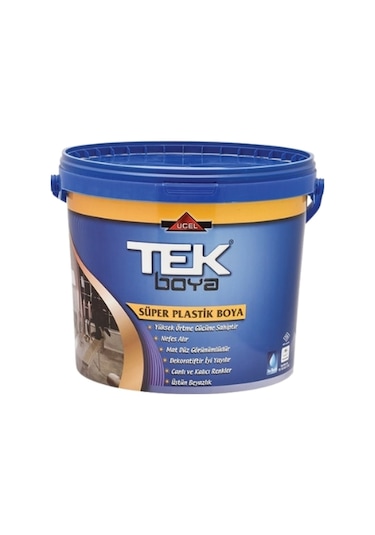 Tek Süper Plastik İç Cephe Boyası 2,5 Lt Siyah