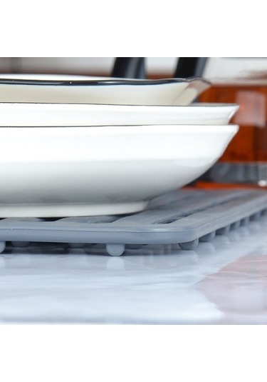 Wondernest Yalıtım Silikon Paspası, Paspası, Oyuklu Lichen Isı Gri Boşaltma Bb Gri