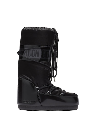 N001 Black Bot Kız Çocuk 80d1401680-n001 Moon Boot Mb Icon Glance 27-34 Siyah