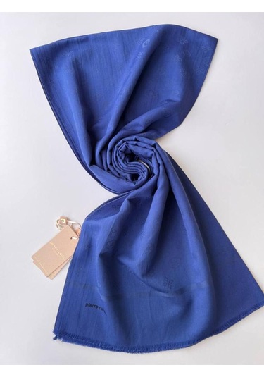 Saks Mavi Pierre Cardin Cotton Şal Saks Mavisi