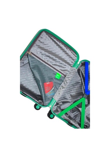 Benetton Trolley Valiz Yeşil Büyük Boy 14bnt2000-01-ysl