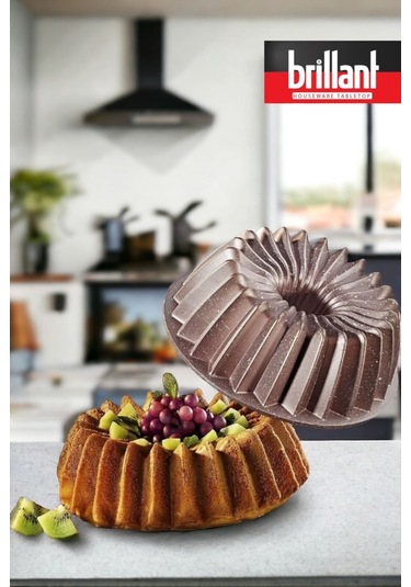 Brillant Lüks Döküm Kek Kalıbı 26 Cm Granit Kek Kalıbı