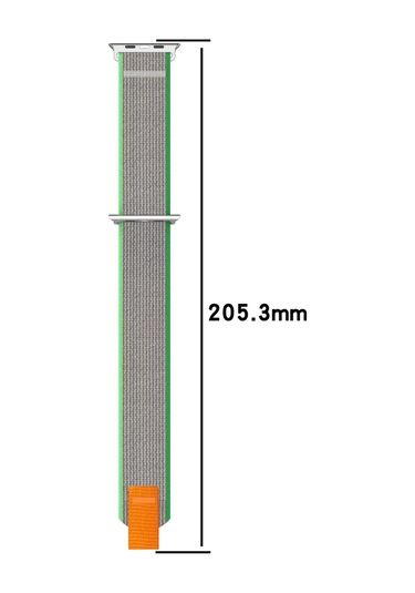 Double Color Nylon Hook And Loop Fastener Watch Band For iOS Uyumlu Watch Series 9&8&7 41mm / Se 3&se 2&6&se&5&4 40mm / 3&2&1 38mm